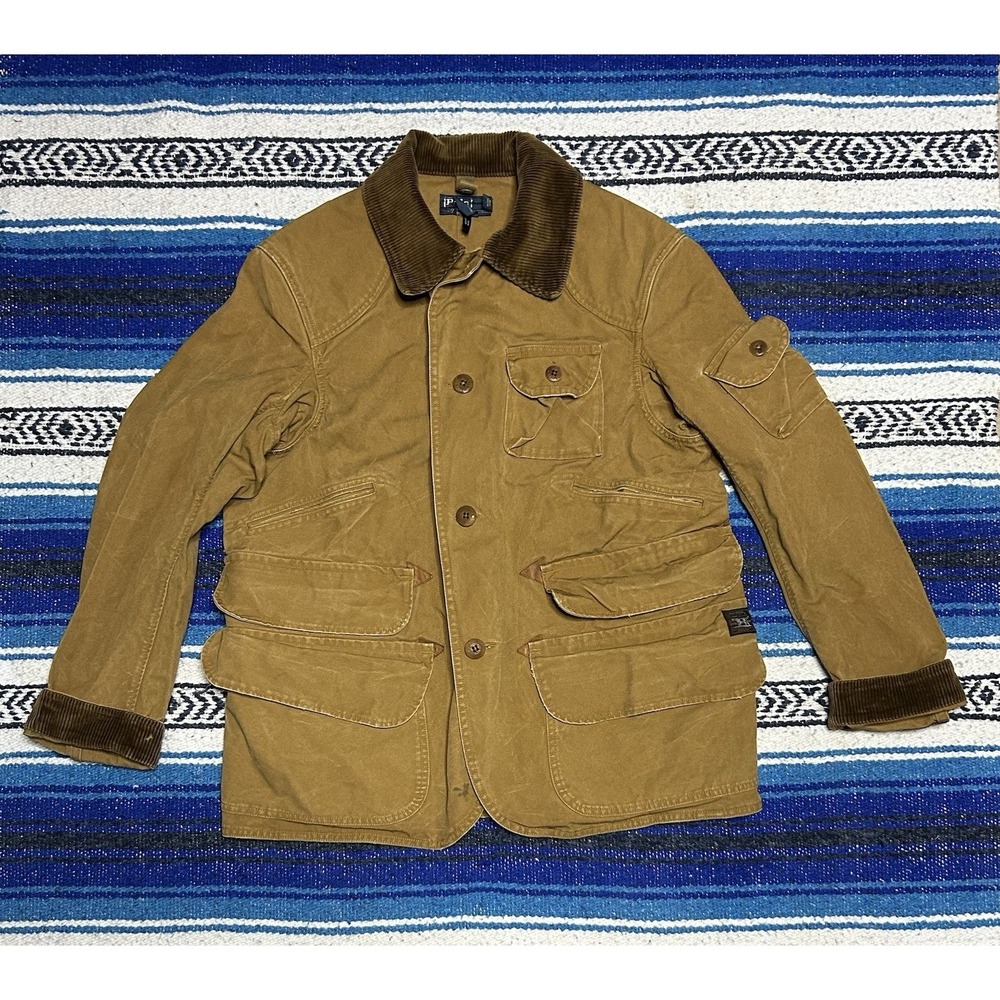 Vintage 90s Polo Ralph Lauren Sportsman Jacket Chore Field Hunting Mens Medium